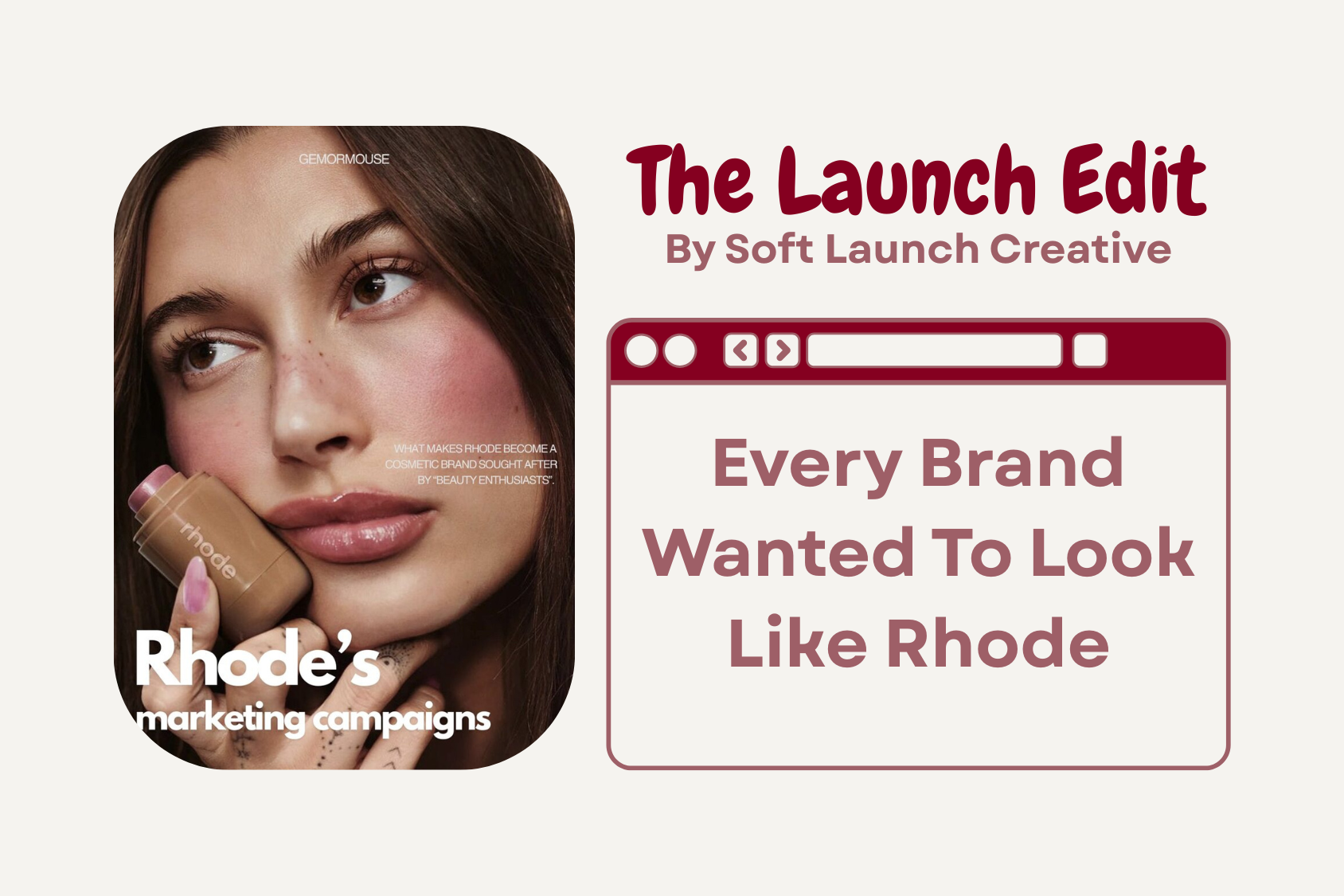 Rhode-inspired branding and website design trend analysis