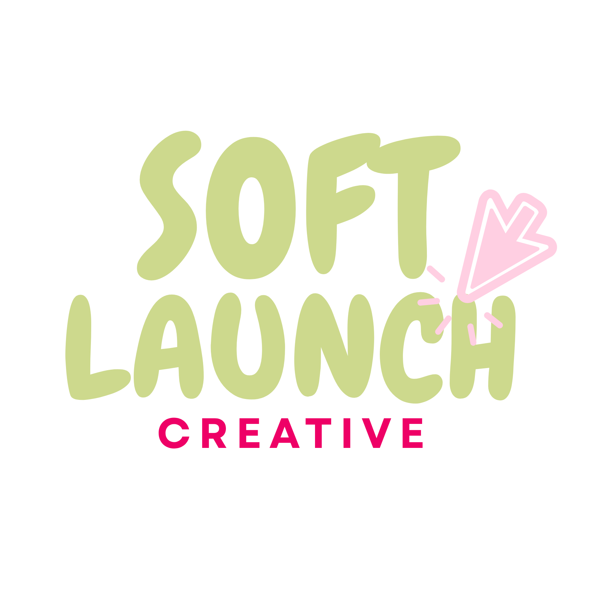 Soft Launch Creative brand identity and Shopify website concept